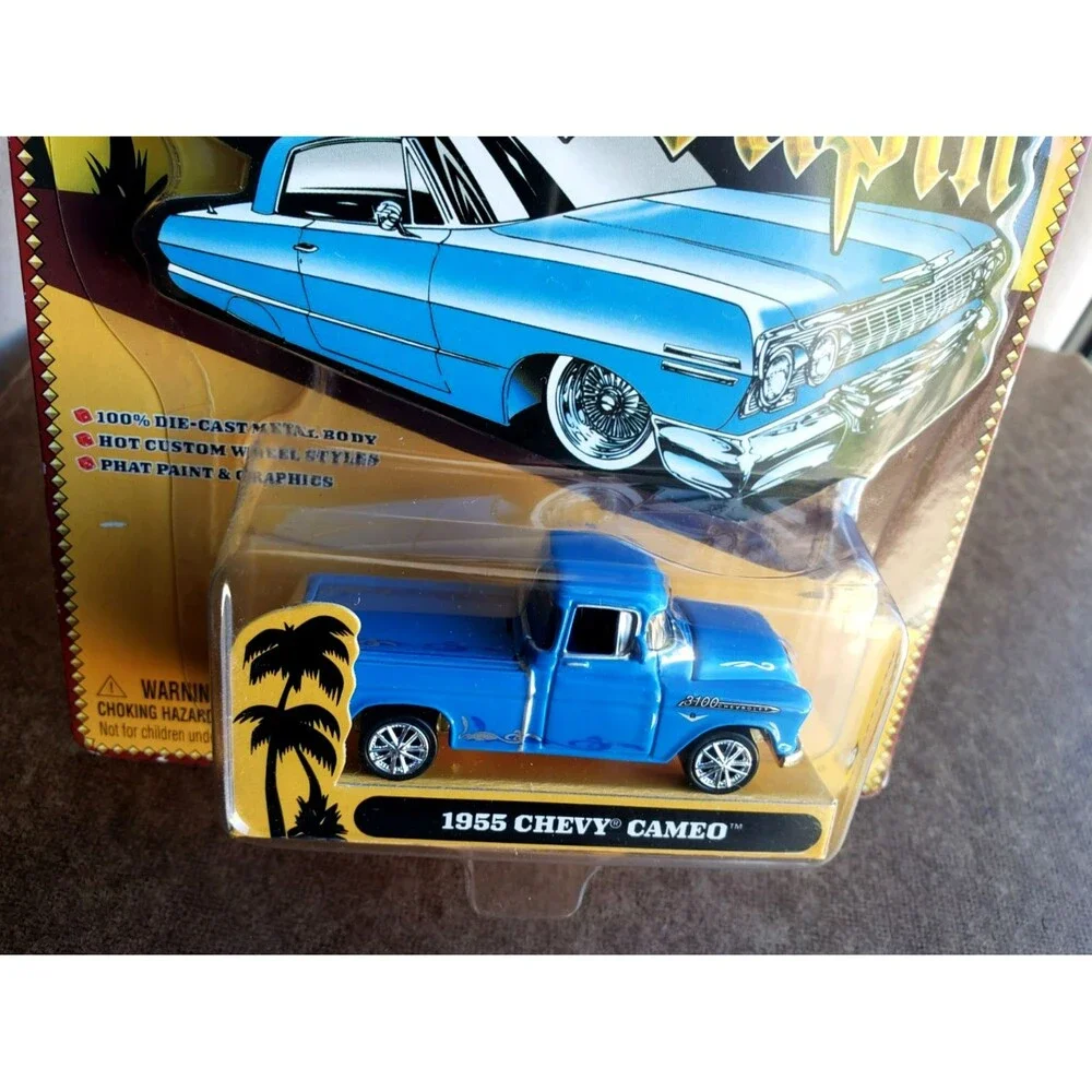 2003 Johnny Lightning 1955 CHEVY CAMEO SCRAPIN’ Blue Chevrolet Pickup Truck 1:64